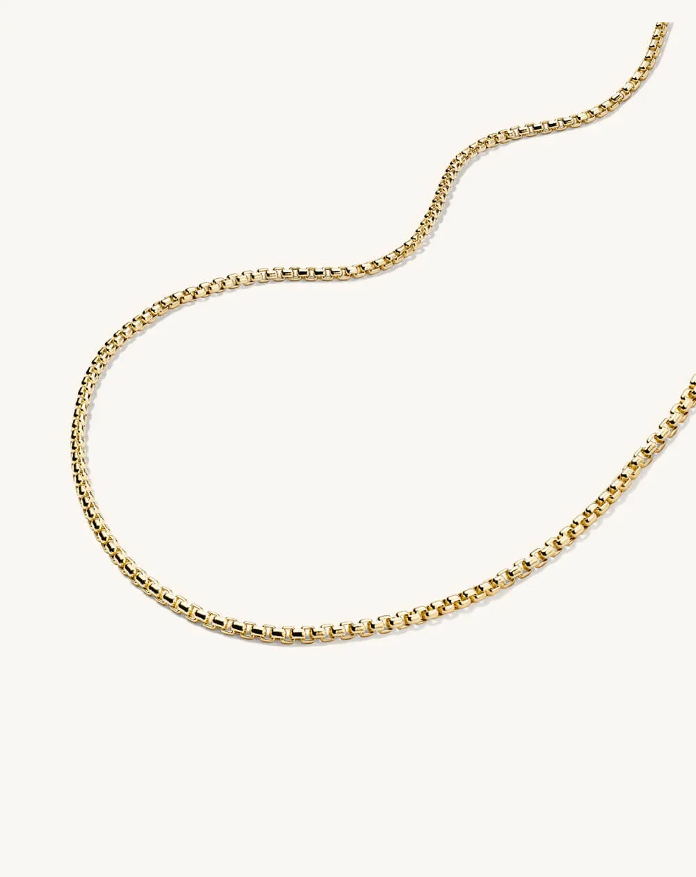 Round Box Chain Necklace
