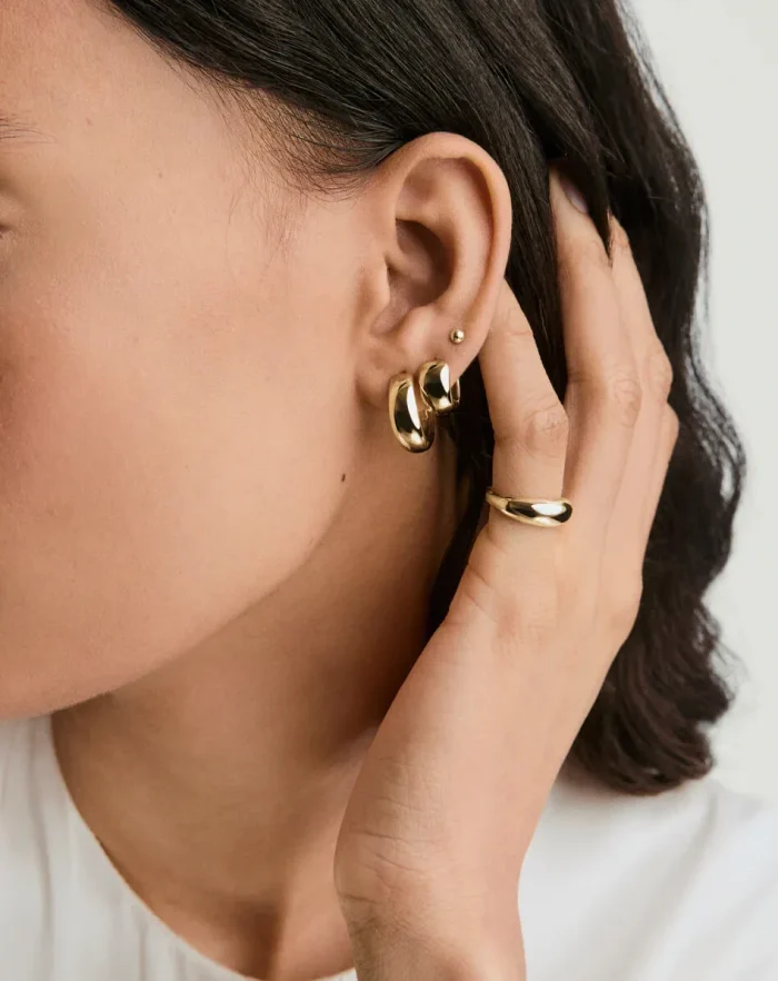Golden Hoops Earrings