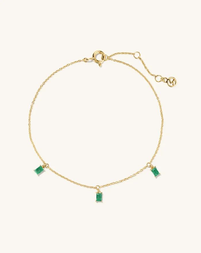 Baguette Gemstone Bracelet