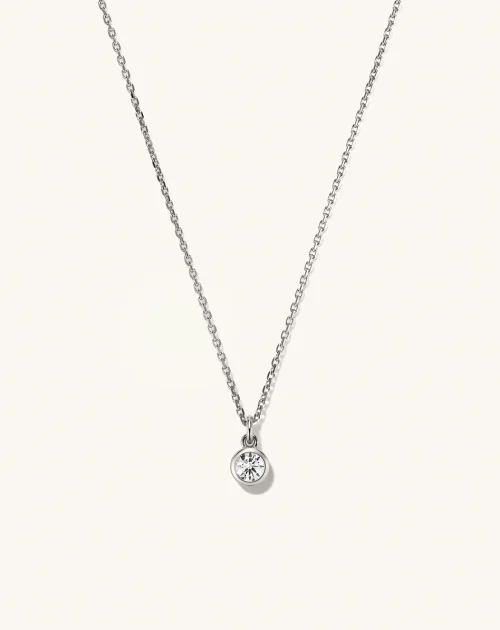 Birthstone Pendant Necklace-1